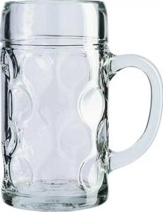 Sklenice na pivo džbán Stölzle-oberglas Isar cejch 1,0 l, tuplák