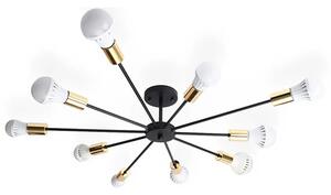 Toolight - Závěsná stropní lampa Spider - černá/zlatá - APP503-10C