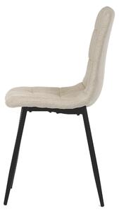 Jídelní židle KARA krémová/černá