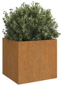 Truhlík 49x47x46 cm cortenová ocel