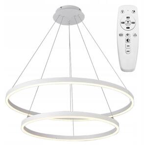 Toolight - Závěsná stropní lampa Vegas LED s dálkovým ovládáním - bílá - APP658
