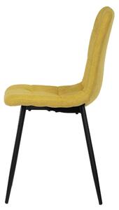 Jídelní židle KARA žlutá/černá