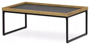 Kávový stolek Autronic obdélníkový 100 x 60 x 39 Cm dub