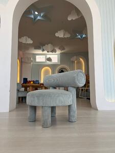 Atelier del Sofa Křeslo Dino - Blue, Modrá