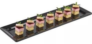 Tác GN 2/4 melamin 530x162 do stojanu 227772466 sushi černý APS