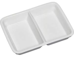 Talíř hranatý dvoudílný 1/2 Gastro 23,2x17,6 cm