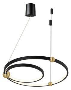Toolight - Závěsná stropní lampa Bead LED s dálkovým ovládáním - černá - APP692-30-50