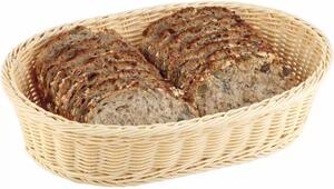 Košík na pečivo oválný APS 23x17cm, béžový