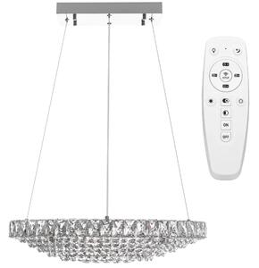 Toolight - Závěsná stropní lampa Crystal LED - chrom - APP775-1CP