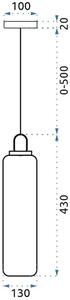 Toolight - Závěsná stropní lampa Velat - zlatá - APP628-1CP