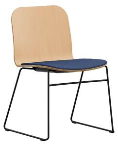 RIM - Židle LAMBDA WOOD LA 4012.070 s čalouněným sedákem