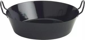 Pánev na koblihy 40 cm černá smalt vysoká 11 cm Riess