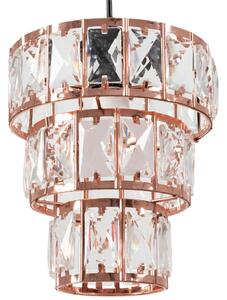 Toolight - Závěsná stropní lampa Organ - růžově zlatá - APP1104-1CP