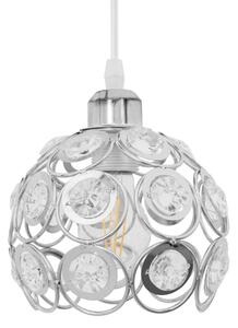 Toolight - Závěsná stropní lampa Ball Crystal - chrom - APP207