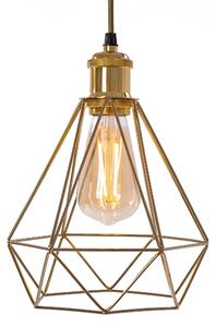 Toolight - Závěsná stropní lampa Reno - zlatá - 392197