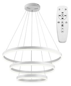 Toolight - Závěsná stropní lampa Vegas LED s dálkovým ovládáním - bílá - APP657