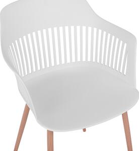Jídelní židle Sada 2 ks Bílá BERECA
