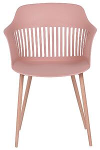 Sada 2 růžových jídelních židlí BERECA