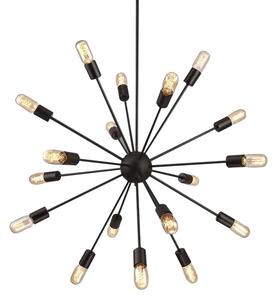 Toolight - Závěsná stropní lampa Visci 18 - černá - APP259-18C
