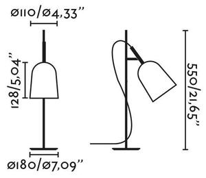 STUDIO stolní lampa, modrá - FARO