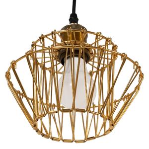 Toolight - Závěsná stropní lampa Wire - zlatá - APP942-1CP