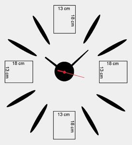 Wallexpert Dekorativní nástěnné hodiny SCS06, Vícebarevná