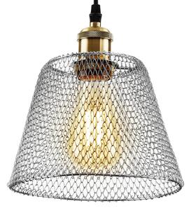 Toolight - Závěsná stropní lampa Fence - chrom - APP946-1CP