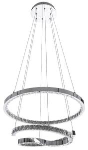Toolight - Závěsná stropní lampa Ring Crystal LED - chrom - APP773-2CP