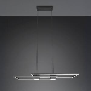 Závěsné svítidlo Albany LED, černé, 100 x 28 cm, hliník CCT stmívatelné