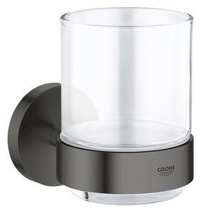 Grohe Essentials Sklenička s držákem, kartáčovaný Hard Graphite