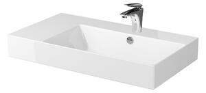 Cersanit Inverto umyvadlo 80x45 cm obdélníkový na pult bílá lesk K671-016