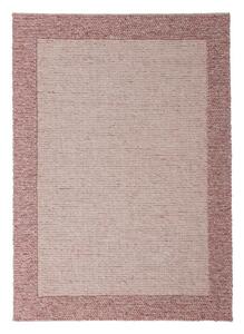Světle růžový ručně tkaný koberec s příměsí vlny 120x170 cm Rue – Flair Rugs
