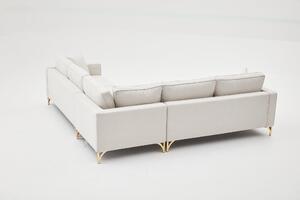 Atelier del Sofa Rohová sedací souprava Berlin - Cream, Gold, Krémová, Zlatá