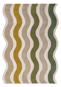 Zelený/v přírodní barvě ručně tkaný vlněný koberec 140x200 cm Cascade Wool – Flair Rugs
