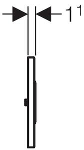 Geberit Sigma splachovací tlačítko pro pisoár ocel 116.025.SN.1