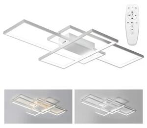Toolight - Závěsná stropní lampa Domino LED s dálkovým ovládáním - bílá - APP660