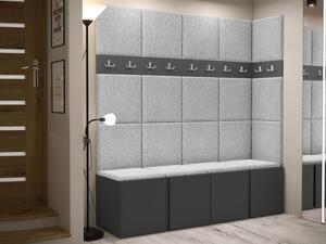 Šatní skříň Tavasz II, Barva: grafit, Barva látek:: Abriamo 06 5903211371011