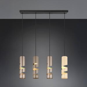 Závěsná lampa Stream, vícebarevná Délka 80 cm 4 světla kovová GU10