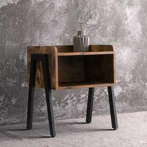 Goleto Rustikální noční stolek | 39 x 33,5 x 18 cm