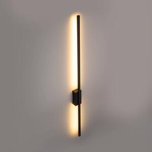 LED nástěnné svítidlo Flash, černé, výška 108 cm kovové 1 světlo