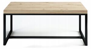Kávový stolek loft dub lavička 100x50 cm obývací pokoj