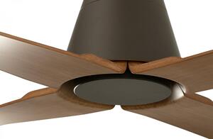 FARO TYPHOON M stropní ventilátor, hnědá/dřevo - FARO, IP44