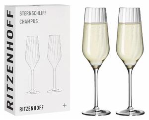 Sklenice Ritzenhoff Sternschliff na šumivé víno, 2 ks 250 ml 3751001