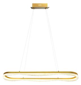 LED Lustr na lanku LED/45W/230V zlatá