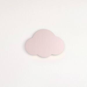 Nástěnné svítidlo Cloud, růžové, šířka 38 cm, kov, cloud, G9