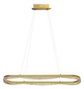 LED Lustr na lanku LED/45W/230V zlatá
