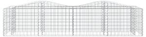 Klenutý gabion vyvýšený záhon 200x50x50 cm pozinkované železo