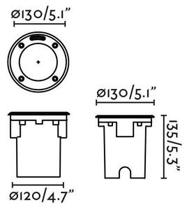 FARO 70311 GEISER 130 zapuštěný wall washer - FARO