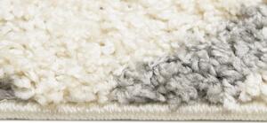 Kusový koberec shaggy Prata krémový atyp 80x300cm