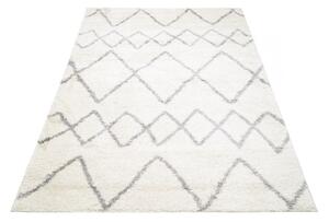 Kusový koberec shaggy Prata krémový 60x100cm